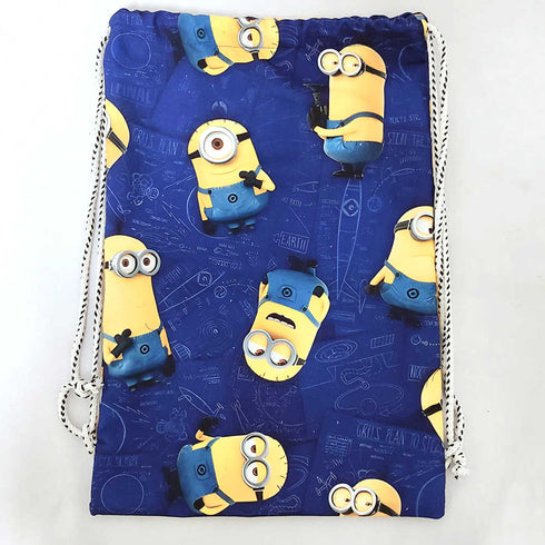 Personalised Cartoon Printed Kids Drawstring Bag